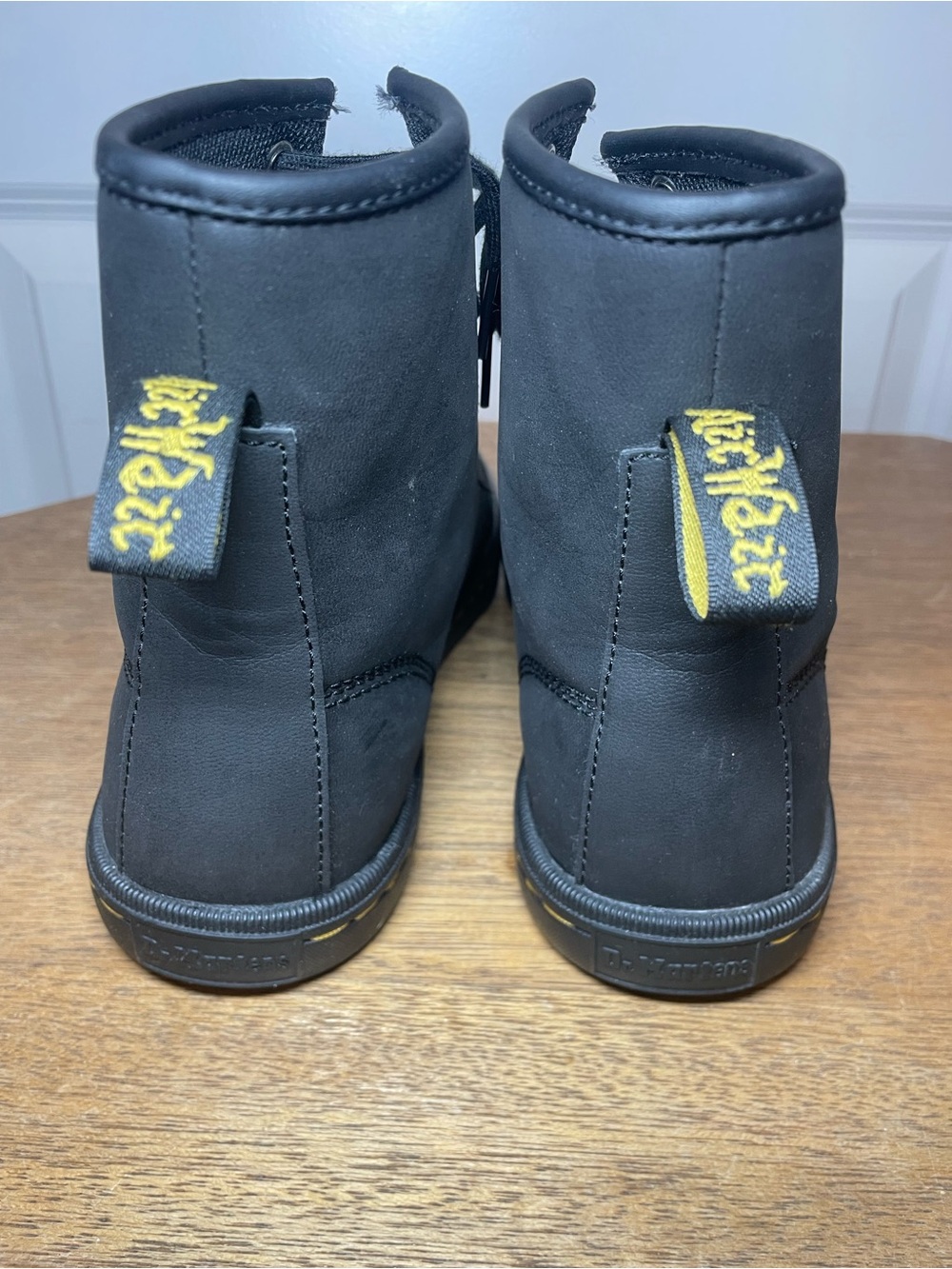 Dr. Martens Sheridan Black Leather Lace-Up Boots Women’s US 8 EU 39 - Picture 3 of 10